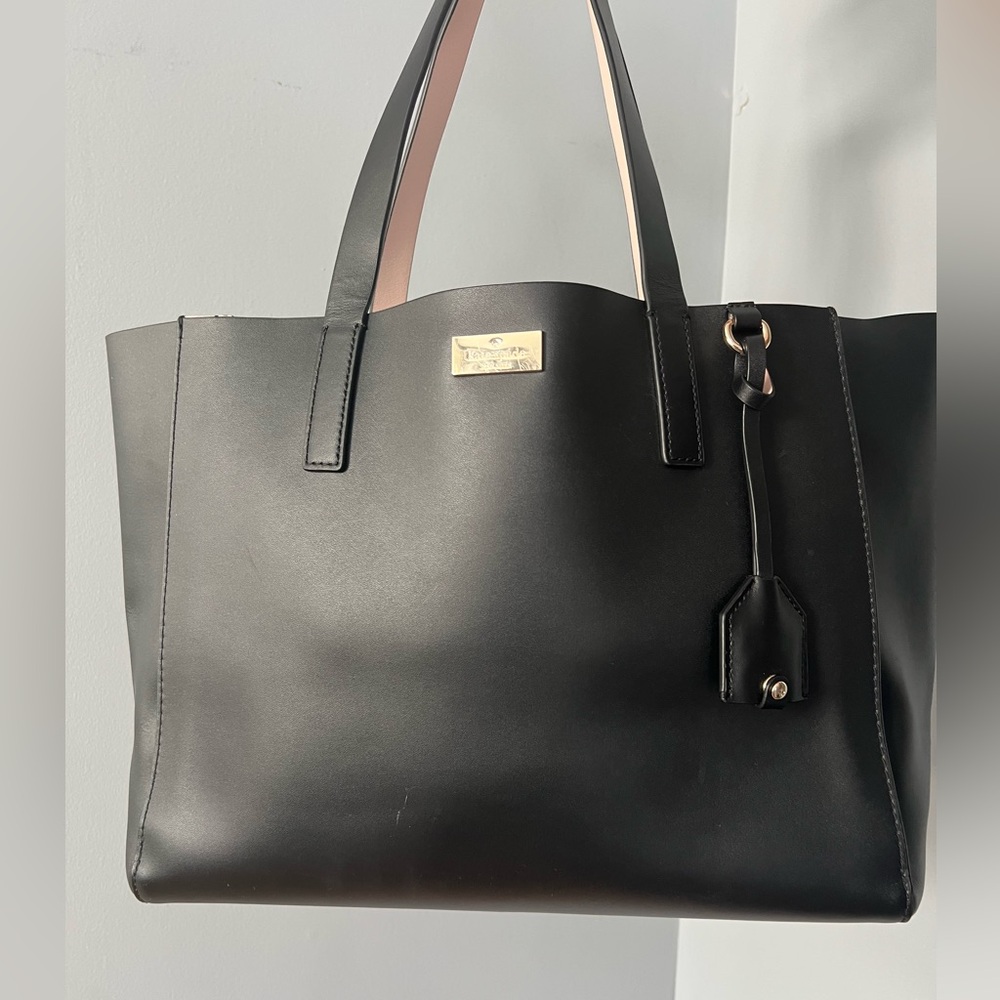 Kate Spade Black Leather Tote bag